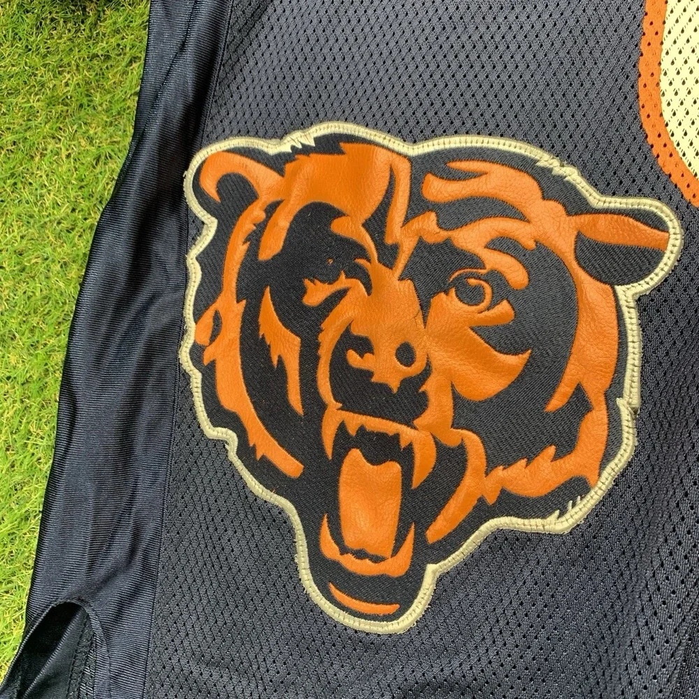 Chicago Bears Jersey Mens Large Rex Grossman Reebok Blue Big Embroider Patch